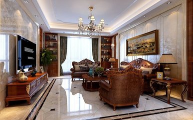 美式四居室225平米12萬裝修案例分享 永和·璞玉住宅室內(nèi)裝飾裝修解析